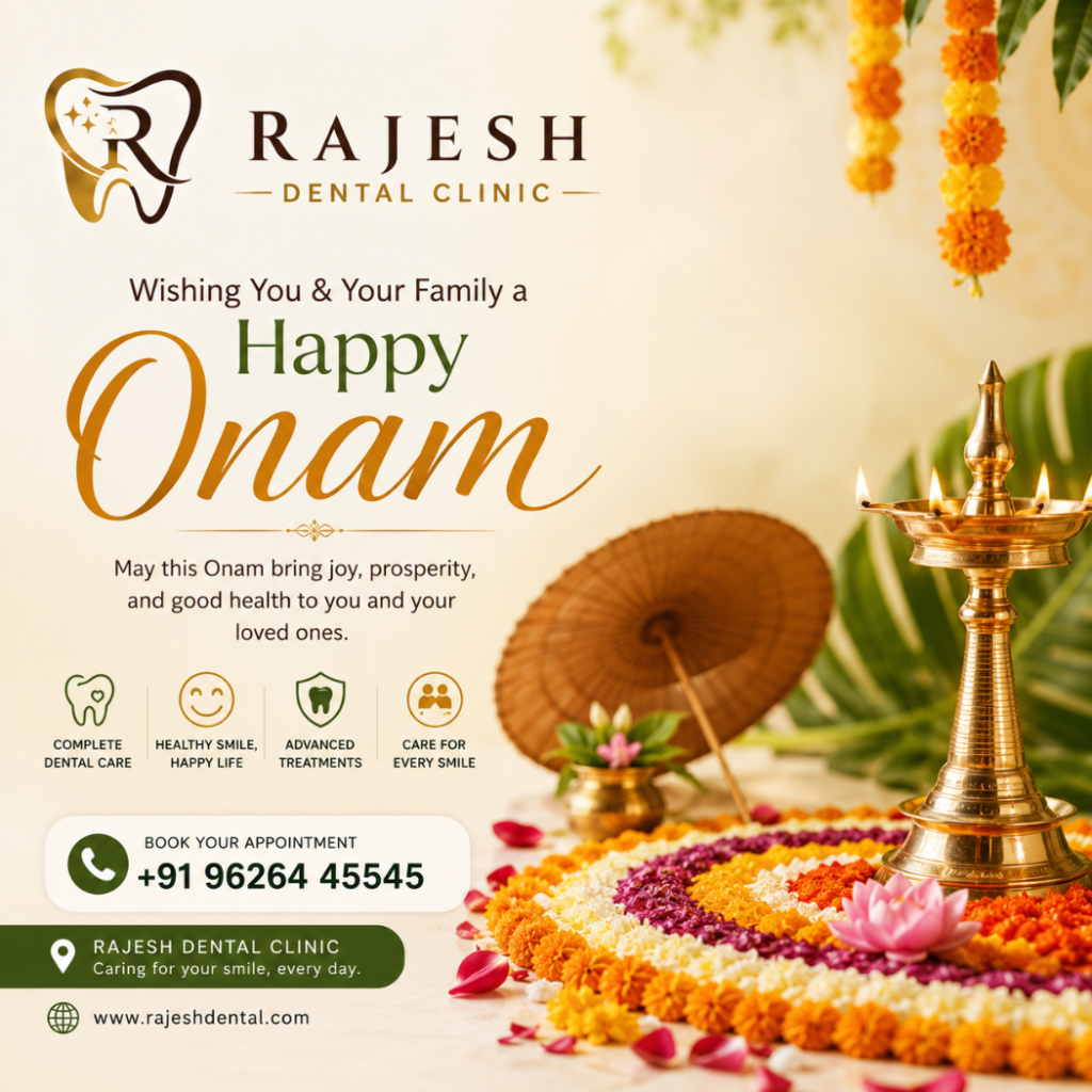Happy Onam 2026 Wishes from Rajesh Dental Clinic